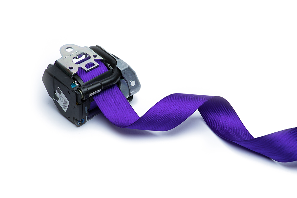 Purple Seat Belt Webbing