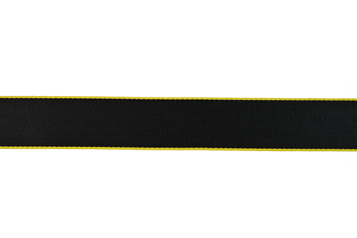 Yellow Edged Black Seat Belt Webbing