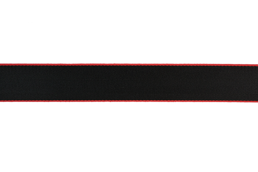 Red Edged Black Seat Belt Webbing